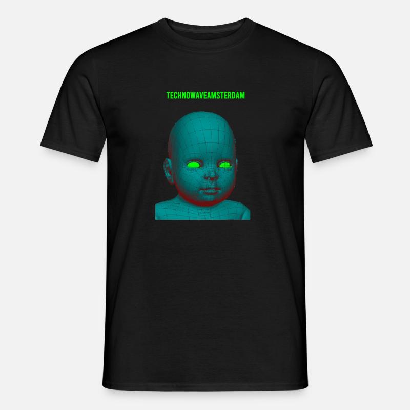 Säureaugen - Männer T-Shirt - Schwarz