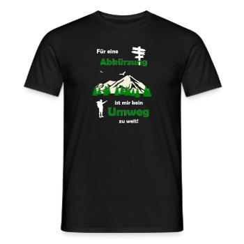 Wandern Spruch Geschenkidee - Männer T-Shirt - Schwarz - Vorne - AI Model Male 178 light (178cm)