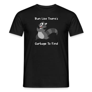 Waschbär Racoon Lustig Spruch Geschenk - Männer T-Shirt - Schwarz - Vorne - AI Model Male 178 light (178cm)