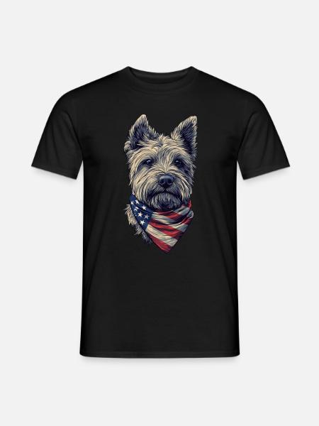West Highland White - Männer T-Shirt - Schwarz