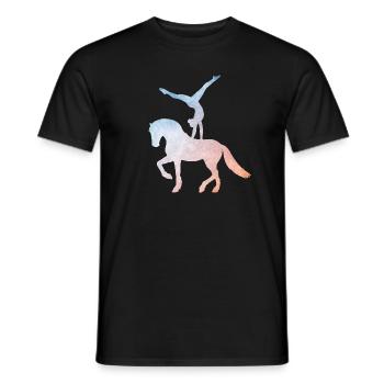 Vaulting - vaulting - Volti - horses - Men's T-Shirt - black - Front - AI Model Male 178 light (178cm)