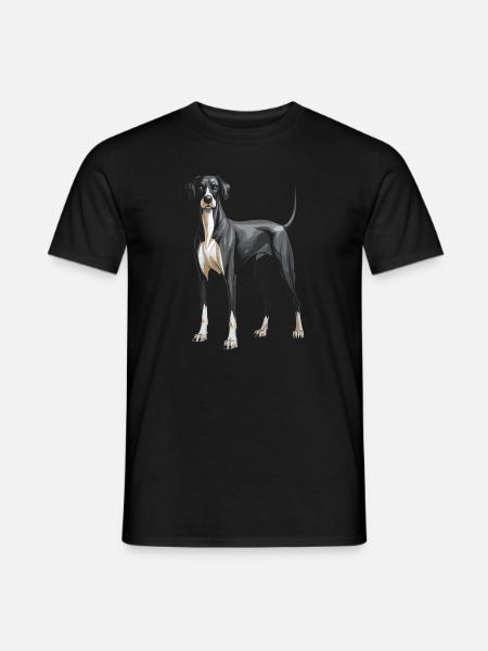 Great Dane Dog - Men's T-Shirt - black