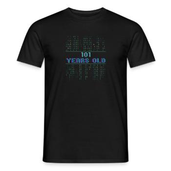 5. Geburtstag 5 Jahre alt Binärcode Coder - Männer T-Shirt - Schwarz - Vorne - AI Model Male 178 light (178cm)