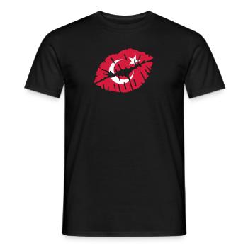 Turquie - T-shirt homme - noir - Devant - AI Model Male 178 light (178cm)
