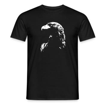Adler - Männer T-Shirt - Schwarz - Vorne - AI Model Male 178 light (178cm)