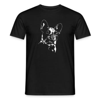 FRENCH BULLDOGGE - FRENCH BULLDOG - Men's T-Shirt - black - Front - AI Model Male 178 light (178cm)
