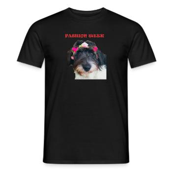DOG Fashion Week - Men's T-Shirt - black - Front - AI Model Male 178 light (178cm)