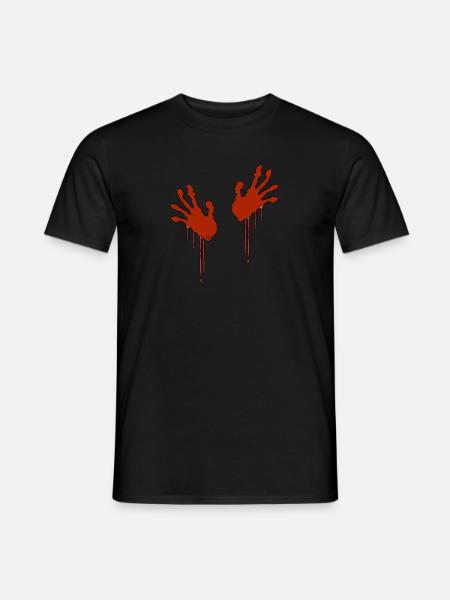 bloody hands - Men's T-Shirt - black