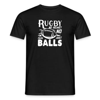 Rugby Rugby Players Team Sports Contact Sports - Men's T-Shirt - black - Front - AI Model Male 178 light (178cm)