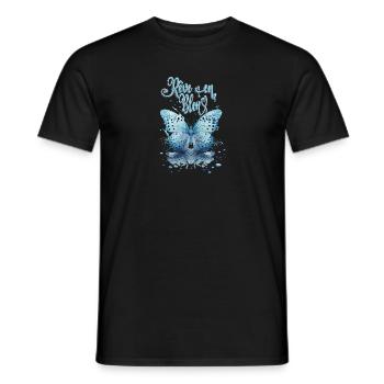 Rêve en bleu - T-shirt homme - noir - Devant - AI Model Male 178 light (178cm)