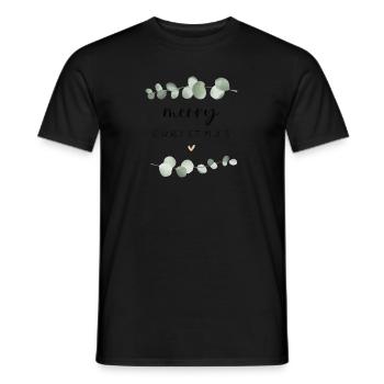 merry christmas - Männer T-Shirt - Schwarz - Vorne - AI Model Male 178 light (178cm)