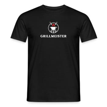 Grillmeister - T-shirt homme - noir - Devant - AI Model Male 178 light (178cm)