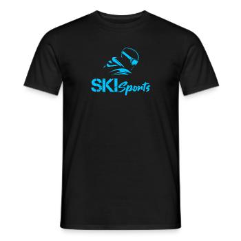 Sports de ski - T-shirt homme - noir - Devant - AI Model Male 178 light (178cm)