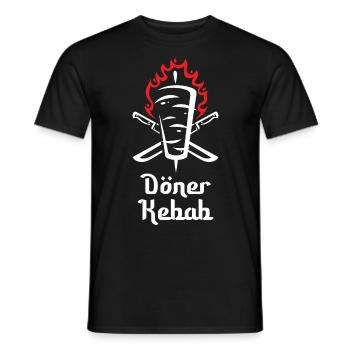 Döner Kebab Dürum Geschenk - Männer T-Shirt - Schwarz - Vorne - AI Model Male 178 light (178cm)