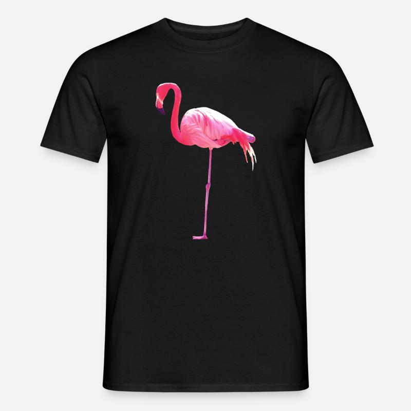 flamingo - Männer T-Shirt - Schwarz