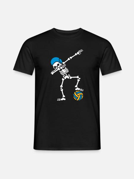 DAB DABBING Squelette Water-Polo Halloween - T-shirt homme - noir
