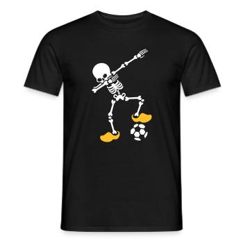 Dab dabbing squelette Pays-Bas Orange Championnat d’Europe de football - T-shirt homme - noir - Devant - AI Model Male 178 light (178cm)