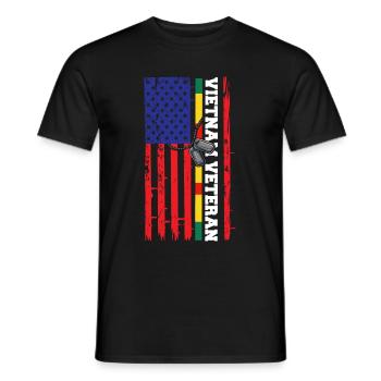 Vietnam Veteran USA Geschenk - Männer T-Shirt - Schwarz - Vorne - AI Model Male 178 light (178cm)