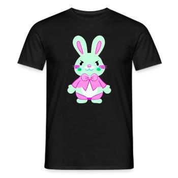 nedlcher Easter Bunny - Men's T-Shirt - black - Front - AI Model Male 178 light (178cm)