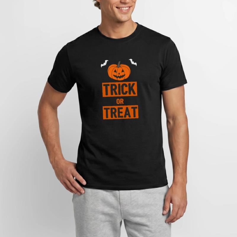 Süßigkeiten oder ein Zauberspruch - Halloween Männer T-Shirt