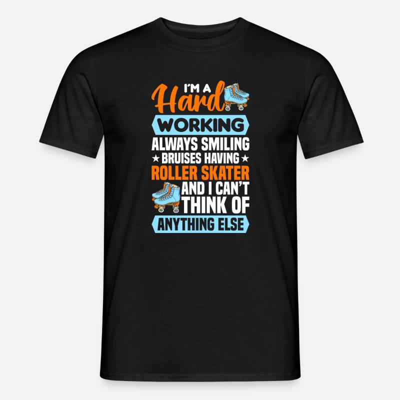 Rollschuh Design - Männer T-Shirt - Schwarz