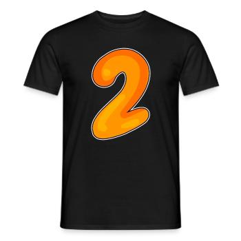 2 - Männer T-Shirt - Schwarz - Vorne - AI Model Male 178 light (178cm)