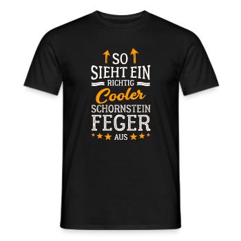 So sieht ein richtig cooler Schornsteinfeger aus - Männer T-Shirt - Schwarz - Vorne - AI Model Male 178 light (178cm)