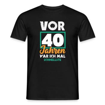 Lustiges 40. Geburtstag Geschenk Geburtstagsshirt - Männer T-Shirt - Schwarz - Vorne - AI Model Male 178 light (178cm)