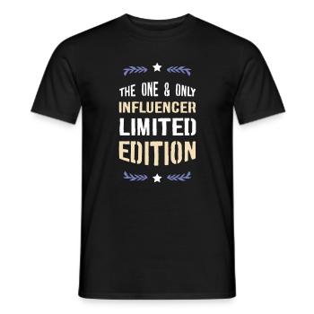 L’édition One & Only Influencer - T-shirt homme - noir - Devant - AI Model Male 178 light (178cm)