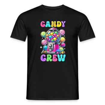 Candy Crew Decoration Candy Lover Sweet Tooth - Men's T-Shirt - black - Front - AI Model Male 178 light (178cm)