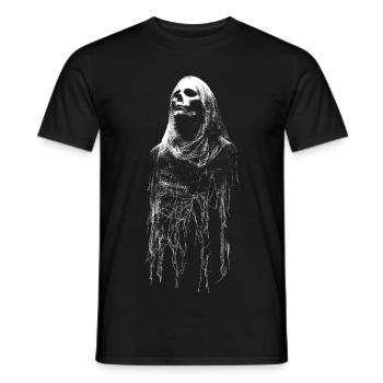 Veil spirit in haunted garb - Men's T-Shirt - black - Front - AI Model Male 178 light (178cm)