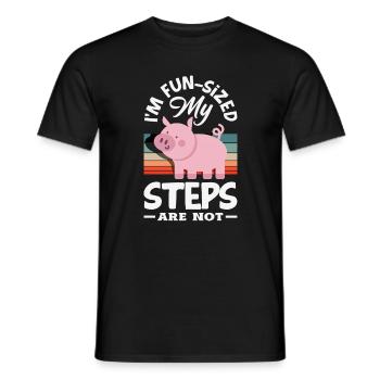 Wait for me, I've got little legs - Men's T-Shirt - black - Front - AI Model Male 178 light (178cm)