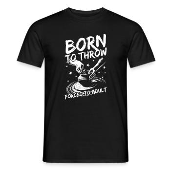 Pottery Artists Born To Throw Pottery - Männer T-Shirt - Schwarz - Vorne - AI Model Male 178 light (178cm)