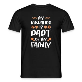 LABRADOR - Männer T-Shirt - Schwarz - Vorne - AI Model Male 178 light (178cm)