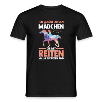 Reiten Pferdeliebhaber Reiterhof Pferde - Männer T-Shirt - Schwarz - Vorne - AI Model Male 178 light (178cm)