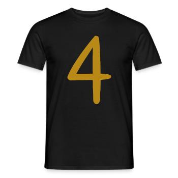 4 - T-shirt homme - noir - Devant - AI Model Male 178 light (178cm)