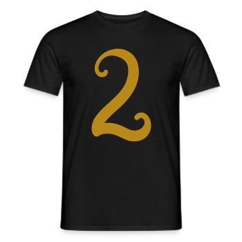 2 - Men's T-Shirt - black - Front - AI Model Male 178 light (178cm)