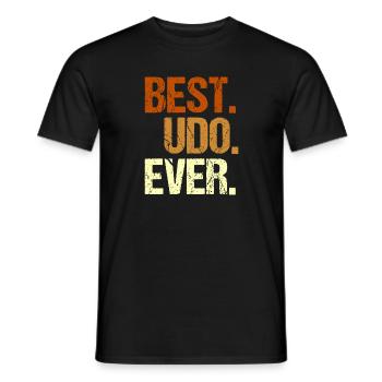 Udo - T-shirt homme - noir - Devant - AI Model Male 178 light (178cm)