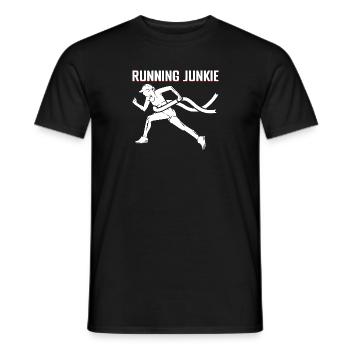 Marathon Runner Running Junkie Gift - Männer T-Shirt - Schwarz - Vorne - AI Model Male 178 light (178cm)