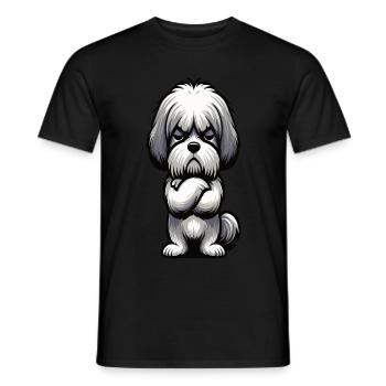 Shih tzu Shih tzus Shih tzu Besitzer Shih tzu fan - Männer T-Shirt - Schwarz - Vorne - AI Model Male 178 light (178cm)