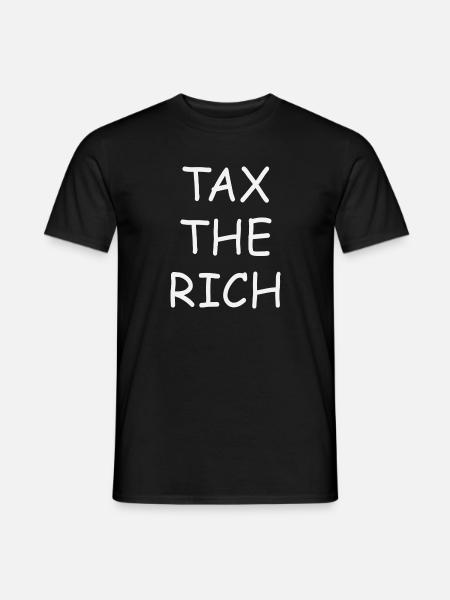 tax the rich - Männer T-Shirt - Schwarz