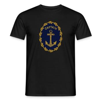 anchor - Men's T-Shirt - black - Front - AI Model Male 178 light (178cm)