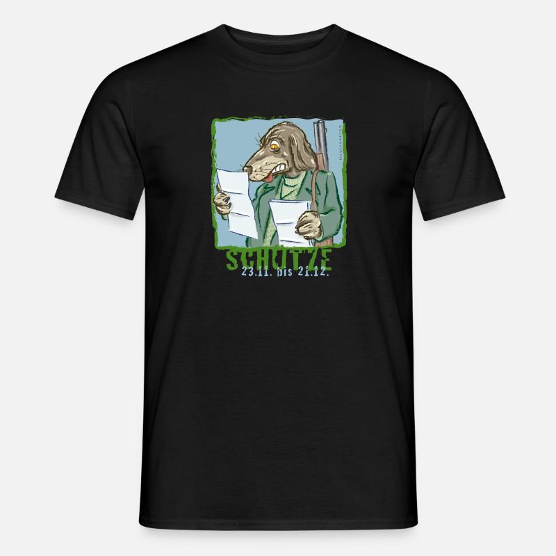 Sternzeichen - Schütze - Männer T-Shirt - Schwarz