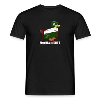 Canard de médicaments - T-shirt homme - noir - Devant - AI Model Male 178 light (178cm)
