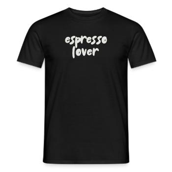 Espresso Lover - Men's T-Shirt - black - Front - AI Model Male 178 light (178cm)