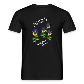 ukraine solidarität free kiew stand with mariupol - Männer T-Shirt - Schwarz - Vorne - AI Model Male 178 light (178cm)
