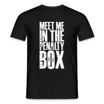 Rencontrez-moi dans le banc des pénalités - T-shirt homme - noir - Devant - AI Model Male 178 light (178cm)