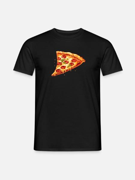 Pizza - Men's T-Shirt - black