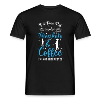 Rocher des animaux de suricates - T-shirt homme - noir - Devant - AI Model Male 178 light (178cm)