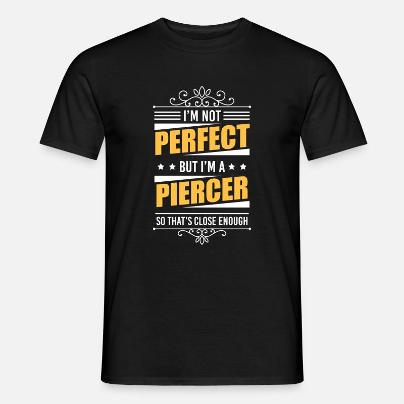 Piercer Tattoo Studio - Männer T-Shirt - Schwarz